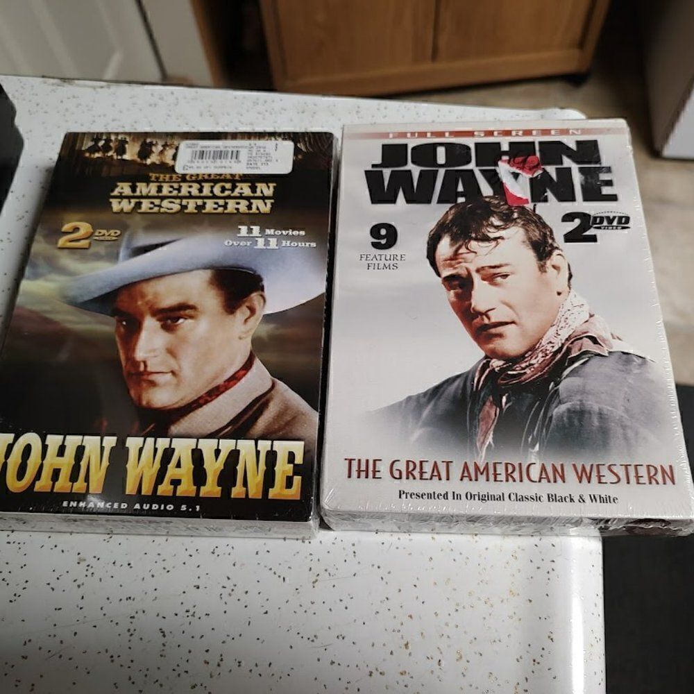 New John Wayne 3 DVD Sets And Heroes Of The Old West DVD